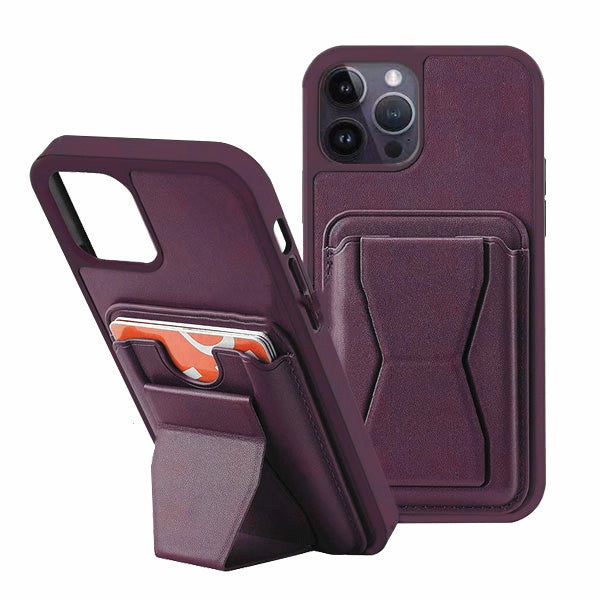 Étui portefeuille avec porte-cartes et béquille pour iPhone 15 Pro Étui portefeuille avec porte-cartes et béquille pour iPhone 15 Pro